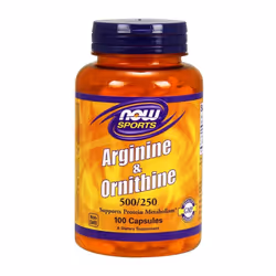 NOW Foods Arginine & Ornithine, 500/250 , 100 caps