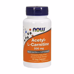 NOW Foods Acetyl-L-Carnitine, 500mg - 50 vcaps