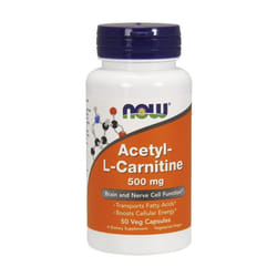 NOW Foods  Acetyl-L-Carnitine, 500mg - 50 vcaps