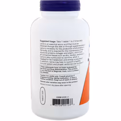 Now Foods, L-Lysine, 1,000 mg, 250 Tablets