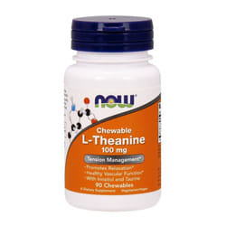 NOW Foods  L-Theanine with Inositol and Taurine, 100mg - 90 chewables
