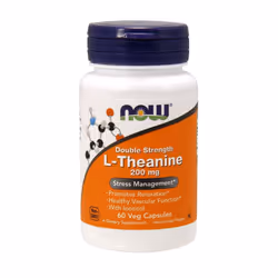 NOW Foods L-Theanine with Inositl, 200mg , 60 vcaps