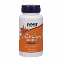 NOW Foods Beta Carotene Natural, 25 000 IU , 90 softgels