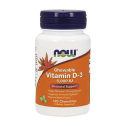 NOW Foods  Vitamin D-3, 5000 IU, 120 chewables