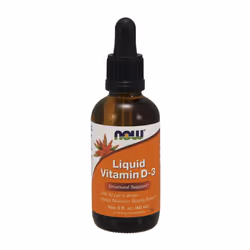 NOW Foods  Vitamin D-3 Liquid, 400 IU - 60 ml.