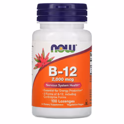 Now Foods, B-12, 2,000 mcg, 100 Lozenges