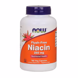 NOW Foods Niacin Flush-Free, 250mg, 180 vcaps