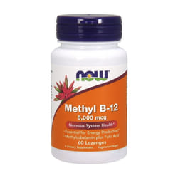 NOW Foods  Methyl B-12 with Folic Acid, 5000mcg , 60 lozenges