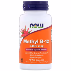Now Foods, Methyl B-12, 5,000 mcg, 90 Veg Capsules