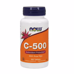NOW Foods  Vitamin C-500 with Rose Hips, 100 tablets