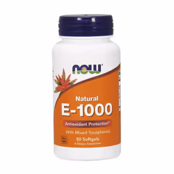 NOW Foods Vitamin E-1000 - Natural (Mixed Tocopherols), 50 softgels