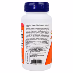 Vitamin K-2, 100mcg - 100 caps by NOW Foods