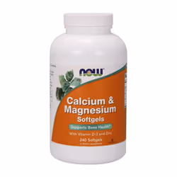 NOW Foods Calcium & Magnesium with Vit D and Zinc, 240 Softgels