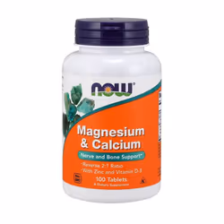 NOW Foods  Magnesium & Calcium with Zinc and Vitamin D3, 100 tablets