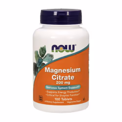 NOW Foods Magnesium Citrate, 200mg - 100 tablets