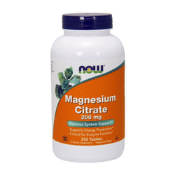 NOW Foods  Magnesium Citrate, 200mg - 250 tablets
