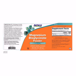 NOW Foods Magnesium Bisglycinate Powder - 227g