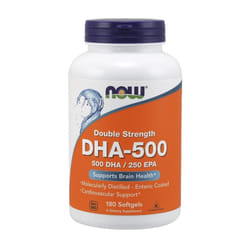 NOW Foods  DHA-500, 500 DHA / 250 EPA , 180 softgels