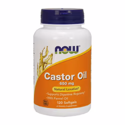 NOW Foods  Castor Oil, 650mg  - 120 softgels