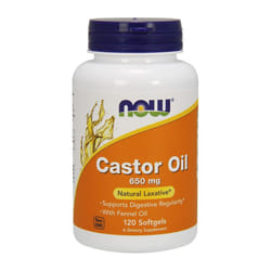 NOW Foods  Castor Oil, 650mg  - 120 softgels