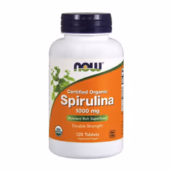 NOW Foods  Spirulina Certified Organic, 1000mg - 120 tabs