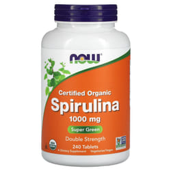 NOW Foods, Certified Organic Spirulina, 333 mg, 240 Tablets