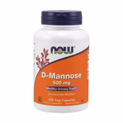 NOW Foods D-Mannose, 500mg - 120 vcaps