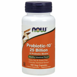 Probiotic-10 25 Billion, 100 Veggie Caps - Now Foods - UK Seller