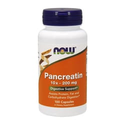 NOW Foods  Pancreatin, 10x 200mg , 100 caps