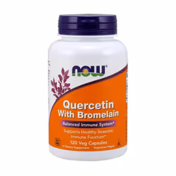 NOW Foods Quercetin with Bromelains, 120 vcaps