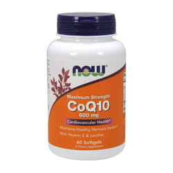 NOW Foods  CoQ10 with Lecithin & Vitamin E, 600mg  - 60 softgels