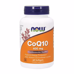 NOW Foods CoQ10 with Lecithin & Vitamin E, 400mg - 60 softgels