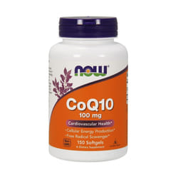 NOW Foods  CoQ10 with vitamin E, 100mg, 150 softgels