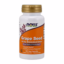 NOW Foods Grape Seed Standardized Extract, 100mg - 100 vcaps