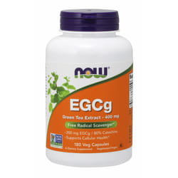 NOW Foods, EGCg, Green Tea Extract, 400 mg, 180 Veggie Caps