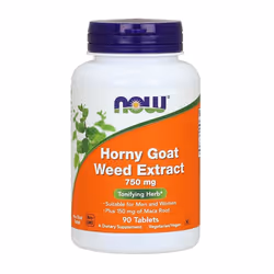 NOW Foods Horny Goat Weed Extract, 750mg - 90 tablets