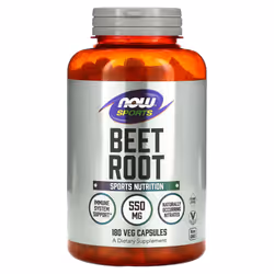 NOW Foods, Sports, Beet Root, 550 mg, 180 Veg Capsules