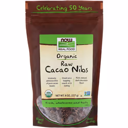 Now Foods, Organic, Raw Cacao Nibs, 8 oz (227 g)