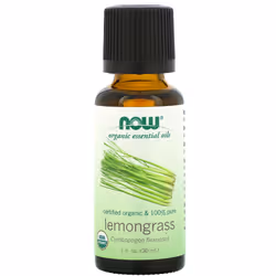 NOW Foods, Organic Essential Oils, Lemongrass, 1 fl oz (30 ml)