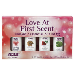 NOW Essential Oils  Love at First Scent Aromatherapy Kit  4x10ml Including Bergamot  Cinnamon Cassia  Rose Absolute and our Naturally Loveable Essenti