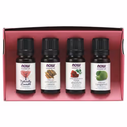 NOW Essential Oils  Love at First Scent Aromatherapy Kit  4x10ml Including Bergamot  Cinnamon Cassia  Rose Absolute and our Naturally Loveable Essenti