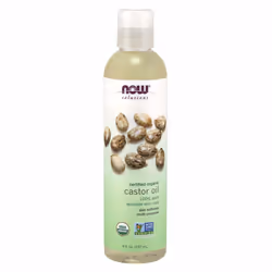 NOW Solutions, Organic Castor Oil, 100% Pure Versatile Skin Care, Multi-Purpose Skin Softener, 8-Ounce