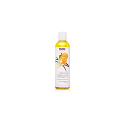NOW Refreshing Massage Oil, Vanilla Citrus, 8-Ounce