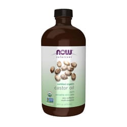 NOW Solutions Organic Castor Oil 100 Pure Versatile Skin Care MultiPurpose Skin Softener 8Ounce