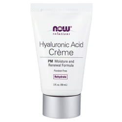NOW Foods, Solutions, Hyaluronic Acid Creme, PM Moisture Renew Formula, 2 fl oz (59 ml)