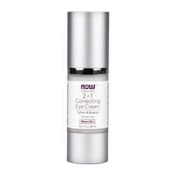 NOW Foods 2 in 1 Correcting Eye Cream 30ml, Tightens and Brightens Main Eye Area