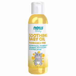 NOW Baby  Soothing Baby Oil  Fragrance Free  No Artificial Fragrance  Parabens  Phthalates  or Petrolatum  4-Ounce
