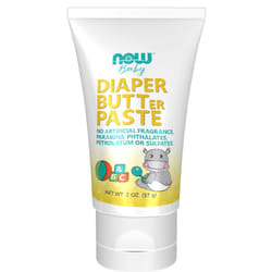 NOW Foods Baby  Diaper Butter Paste  Fragrance Free  No Artificial Fragrance  Parabens  Phthalates  or Petrolatum  2-Ounce
