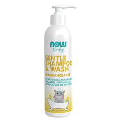 NOW Baby  Gentle Shampoo & Wash  Fragrance Free with No Artificial Fragrance  Parabens  Phthalates  Petrolatum or Sulfates  8-Ounce