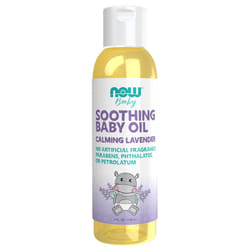 NOW Foods Baby  Soothing Baby Oil  Calming Lavender  No Artificial Fragrance  Parabens  Phthalates  or Petrolatum  4-Ounce